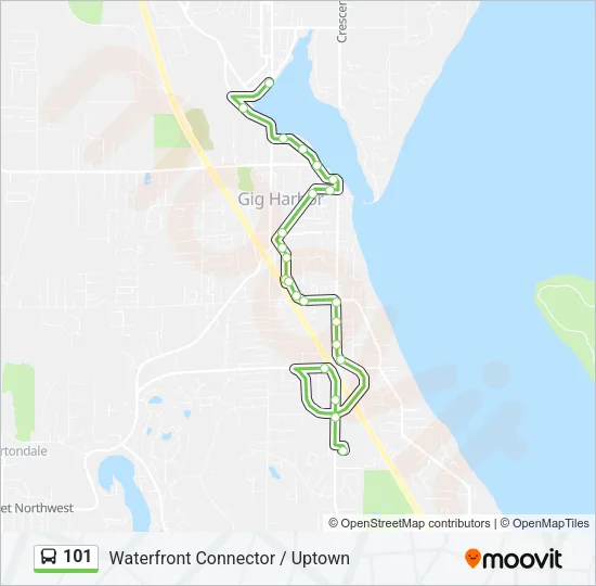101 Bus Line Map