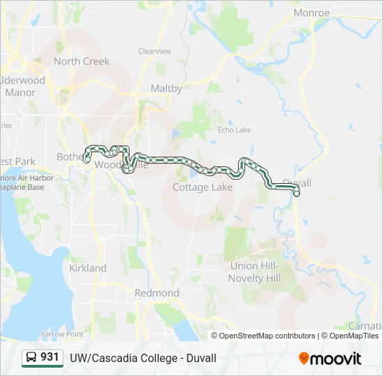 931 Bus Line Map
