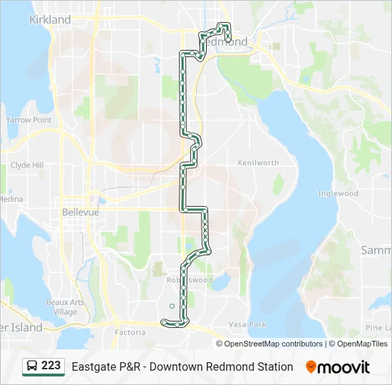 223 Route: Schedules, Stops & Maps - Eastgate P&R Lake Hills (Updated)