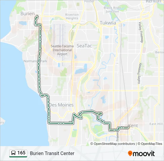 165 Bus Line Map