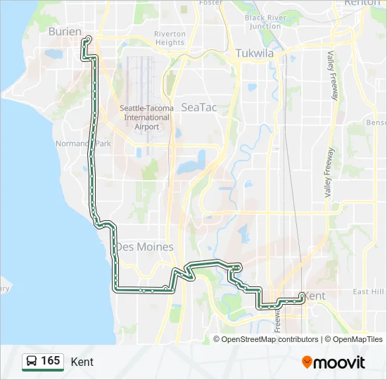165 Bus Line Map
