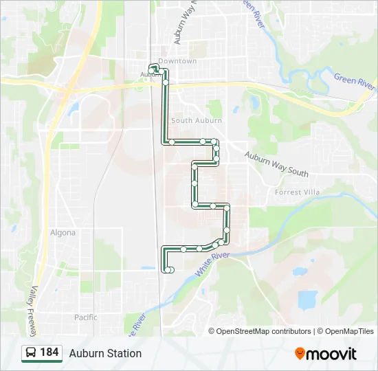 184 Bus Line Map