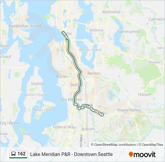 162 Bus Line Map