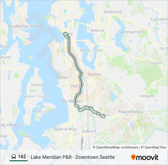 162 Bus Line Map