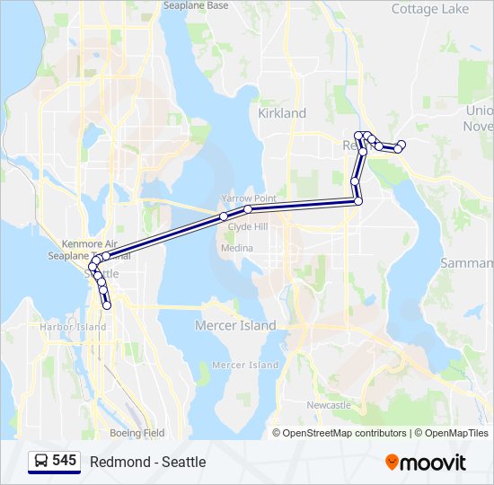 545 Route: Schedules, Stops & Maps - Redmond (Updated)