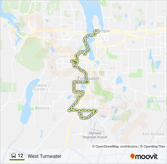 12 Bus Line Map