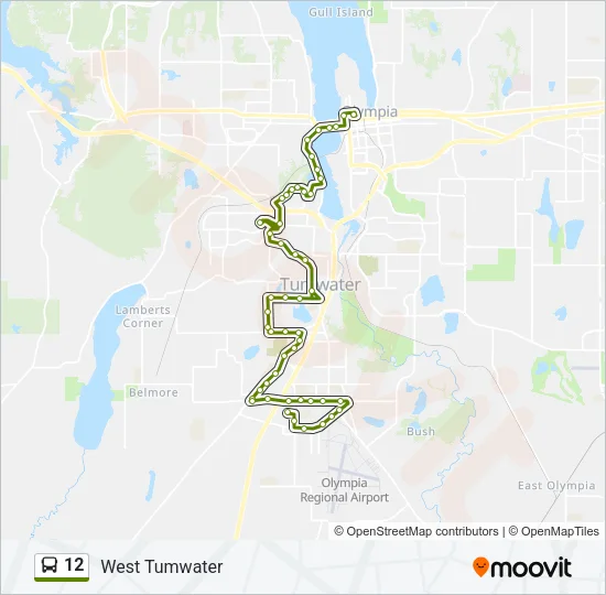12 Bus Line Map