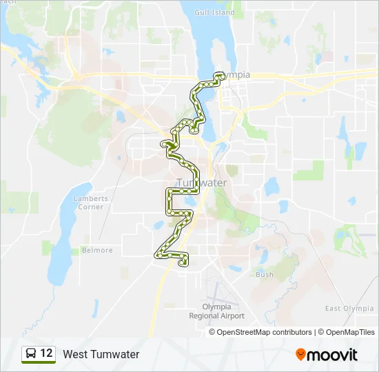 12 Bus Line Map