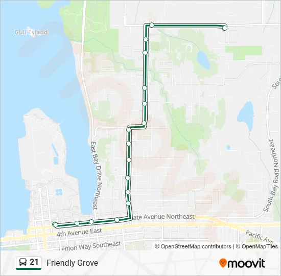 21 Route: Schedules, Stops & Maps - Olympia Transit Ctr (Updated)