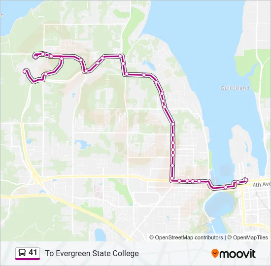 41 Bus Line Map