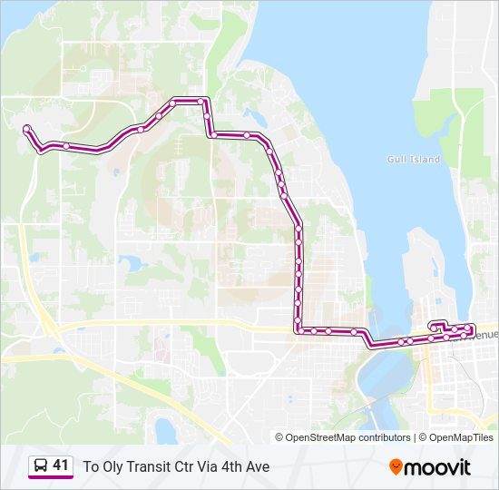 41 Bus Line Map