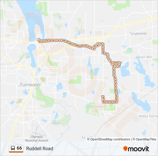 Mapa de 66 de autobús