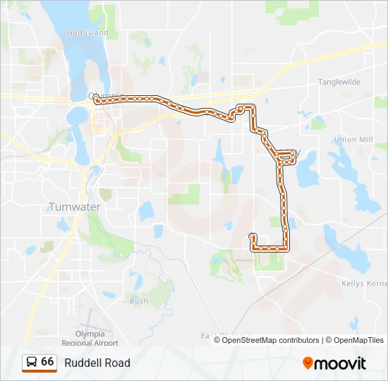 66 Bus Line Map