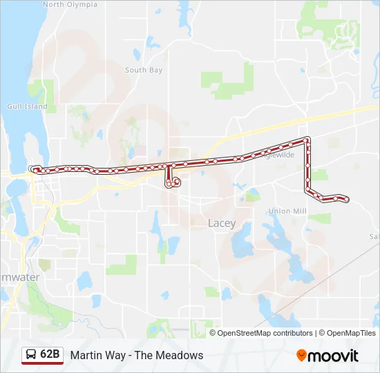 62B Bus Line Map