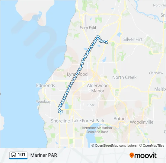 101 Bus Line Map
