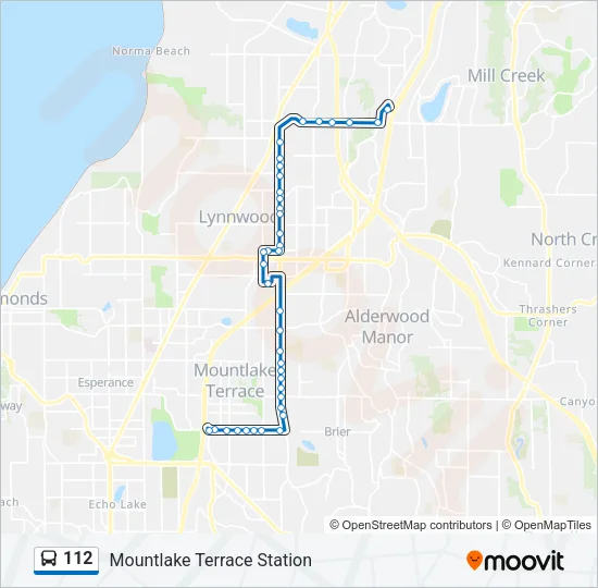 112 Bus Line Map