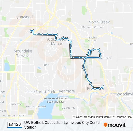 120 bus Line Map