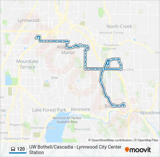 120 Bus Line Map
