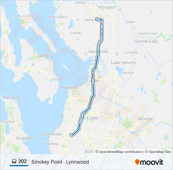 202 bus Line Map