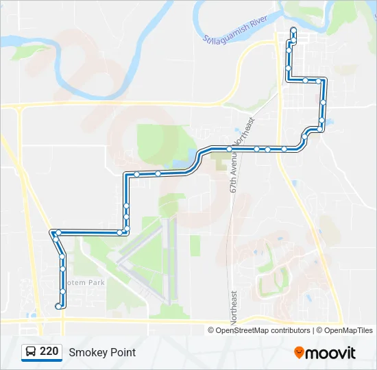 220 Bus Line Map