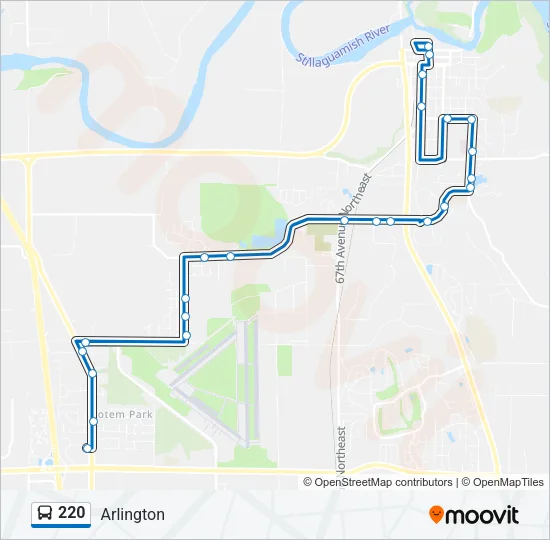 220 Bus Line Map