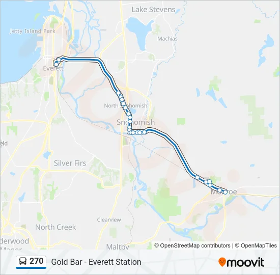 270 Bus Line Map