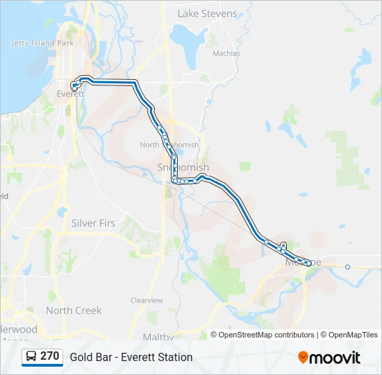 270 Bus Line Map
