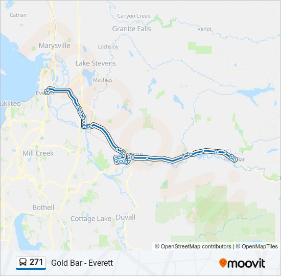 271 bus Line Map