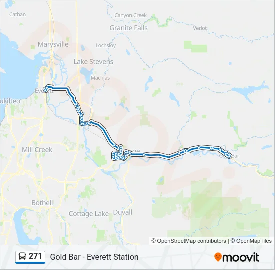 271 Bus Line Map