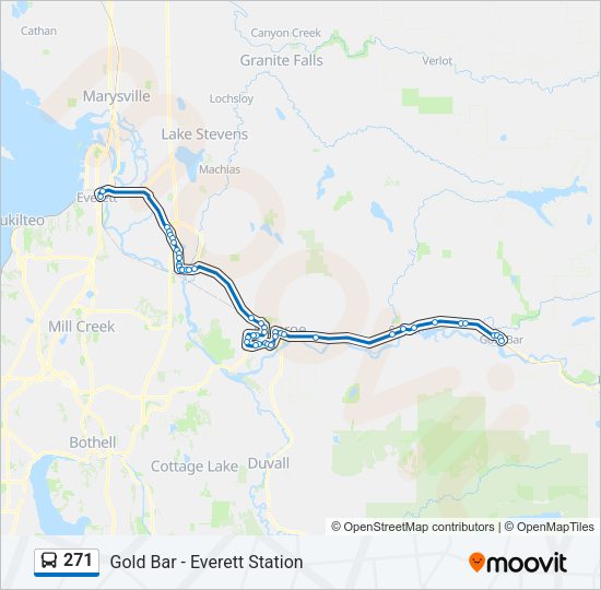 271 Bus Line Map