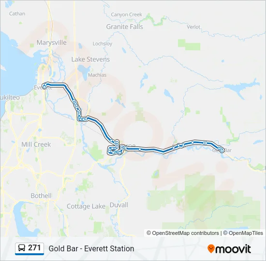 271 Bus Line Map