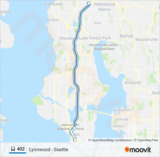 402 Bus Line Map