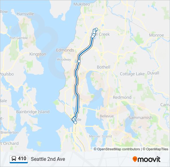 410 Route: Schedules, Stops & Maps - Seattle 2nd Ave (Updated)