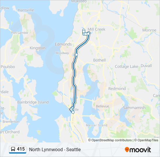 415 Bus Line Map