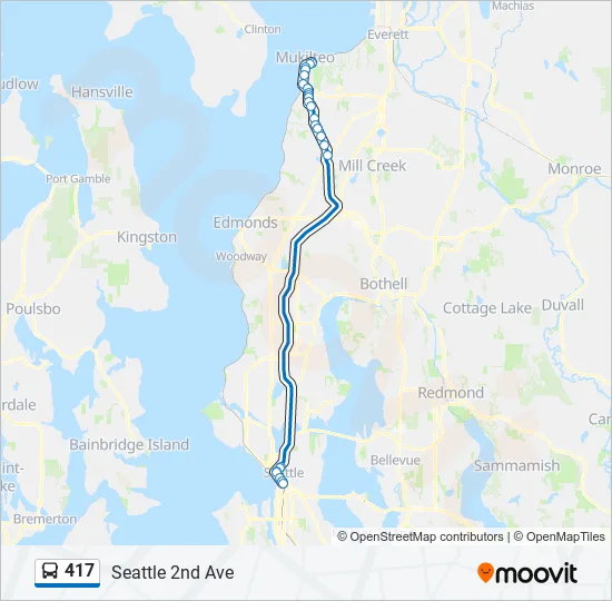 417 Bus Line Map