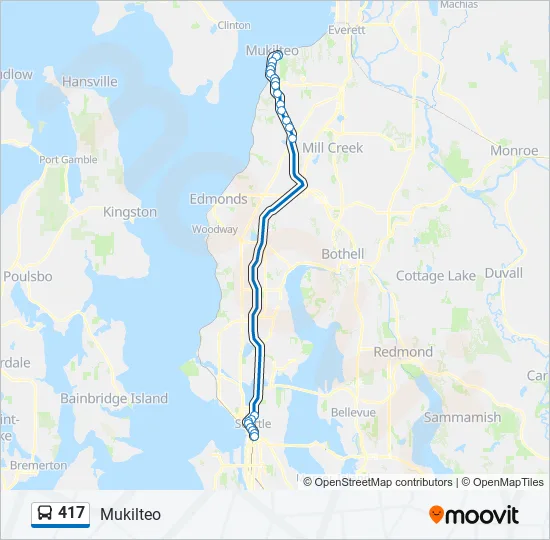 417 Bus Line Map