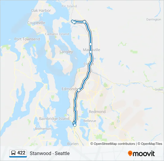 422 Bus Line Map