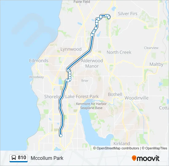 810 Bus Line Map