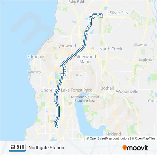 810 Bus Line Map