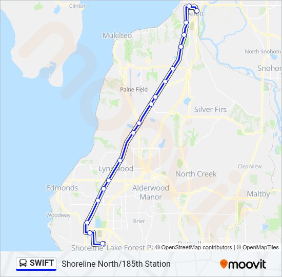 SWIFT Bus Line Map