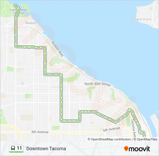 11 Bus Line Map
