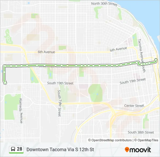 28 Bus Line Map