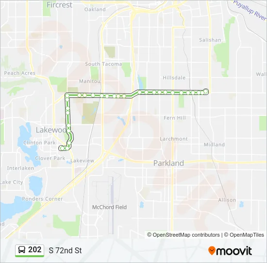 202 Bus Line Map