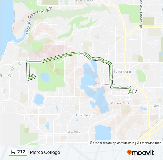 212 Bus Line Map