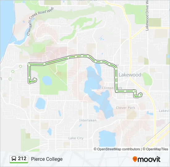 212 Bus Line Map