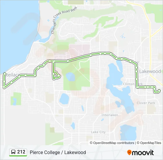 212 Bus Line Map