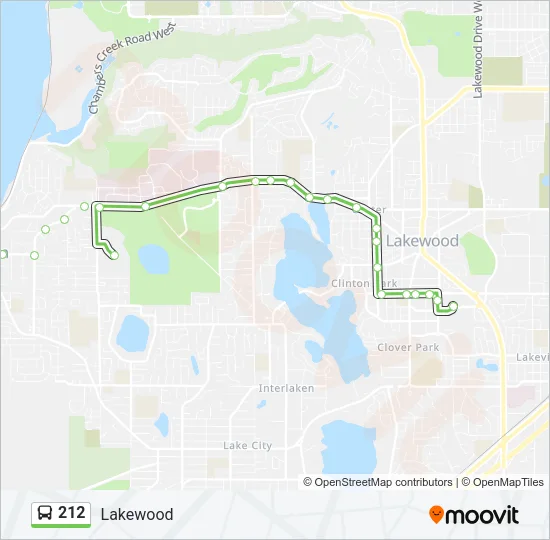 212 Bus Line Map