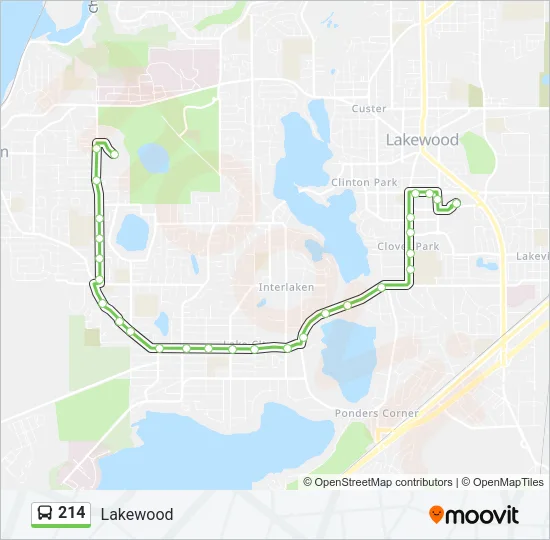 214 Bus Line Map