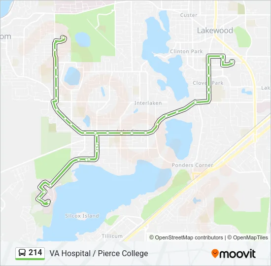 214 Bus Line Map