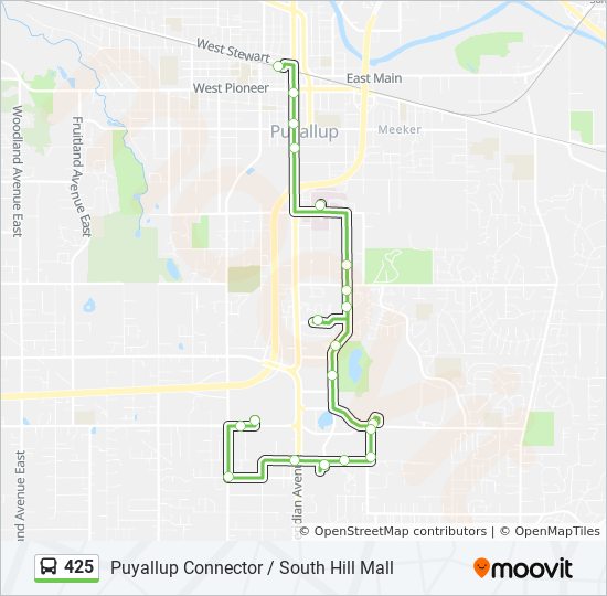 South Hill Mall Store Map 425 Route: Schedules, Stops & Maps - Puyallup Connector / South Hill Mall  (Updated)